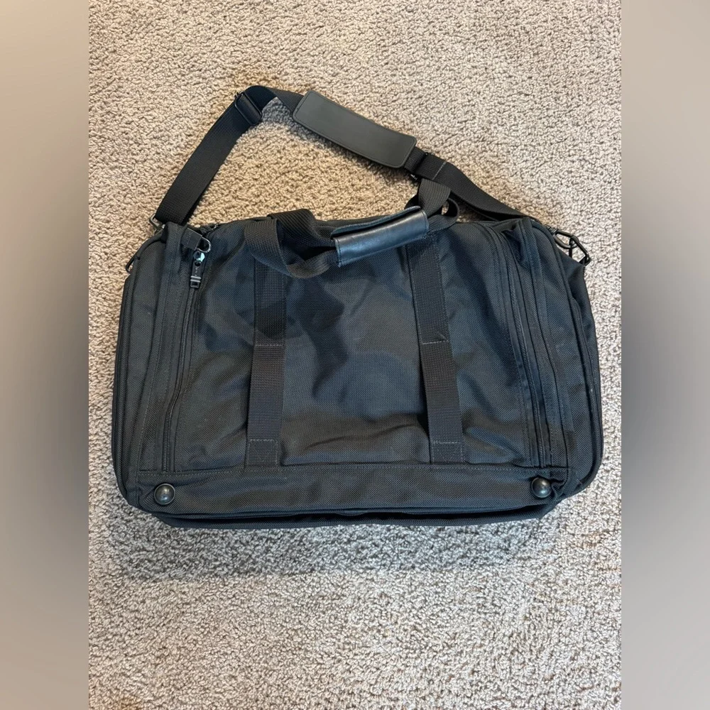 Tumi Black Nylon Duffel Bag with Shoulder Strap